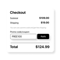 Thumbnail for Discount code on cart page Customization